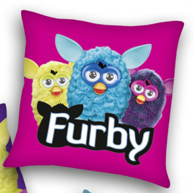 Polštářky - Polštářek Furby růžový 40x40 Polštářek Furby růžový 40x40 - Polštářky
