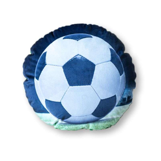 Tvarovaný mikroplyšový polštářek Fotbalový míč