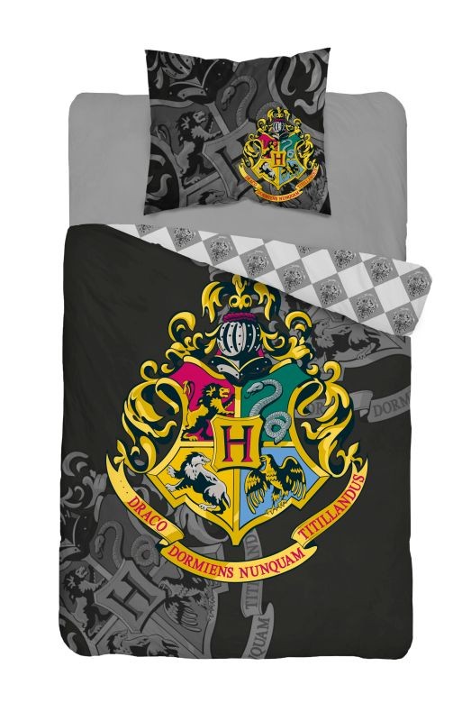 DETEXPOL Povlečení Harry Potter Black  Bavlna, 140/200, 70/80 cm