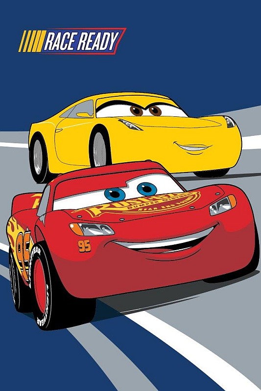 DETEXPOL Dětský ručník Cars Race ready Bavlna - Froté, 60/40 cm