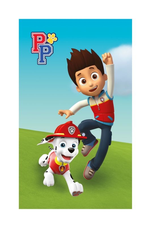 DETEXPOL Dětský ručník Paw Patrol Ryder a Marshall  Bavlna - Froté, 50/30 cm