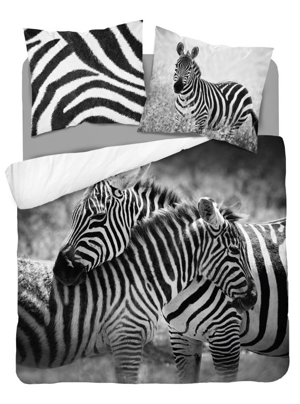 DETEXPOL Francouzské povlečení Zebra  Bavlna, 220/200, 2x70/80 cm