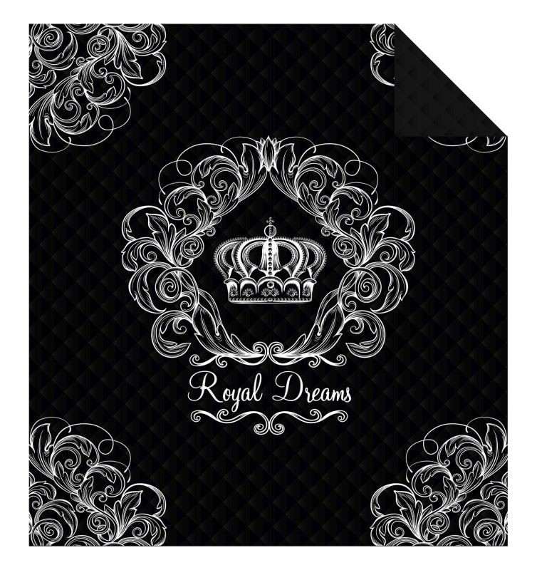 DETEXPOL Přehoz na postel Royal Dreams black  Polyester, 170/210 cm