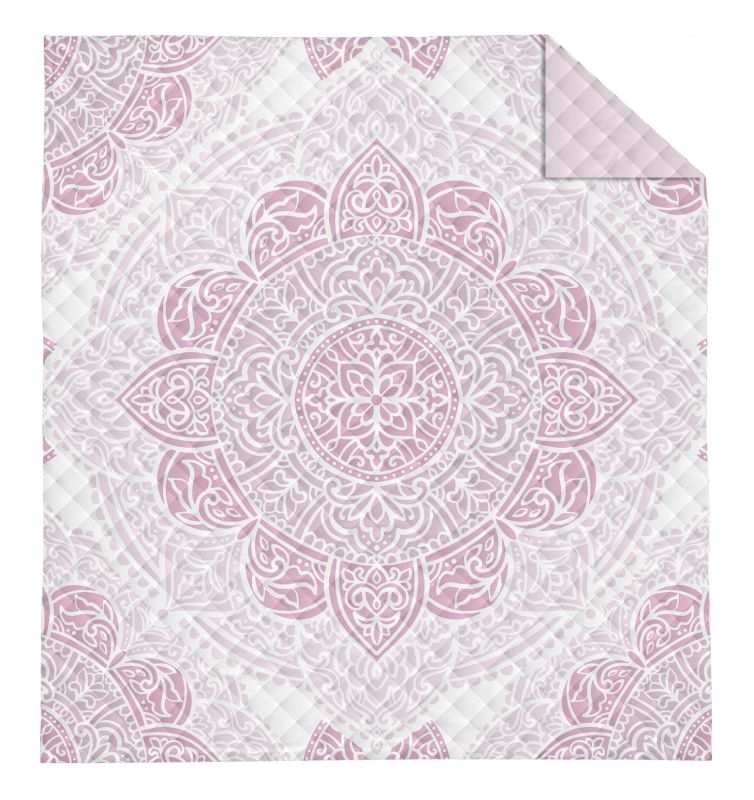 DETEXPOL Přehoz na postel Mandala rosé  Polyester, 170/210 cm
