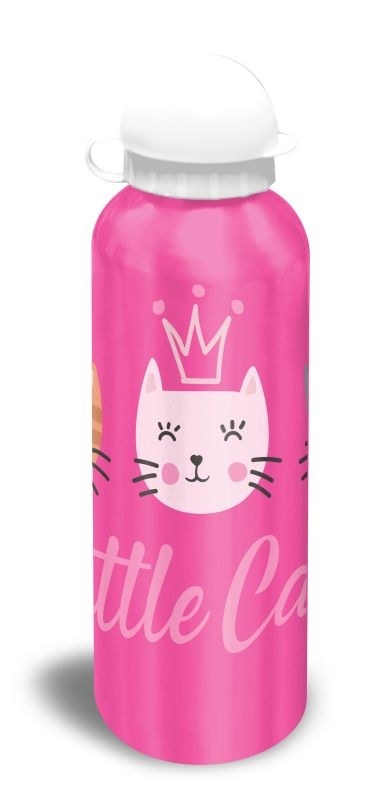 EUROSWAN ALU láhev Kočičky růžová  Hliník, Plast, 500 ml
