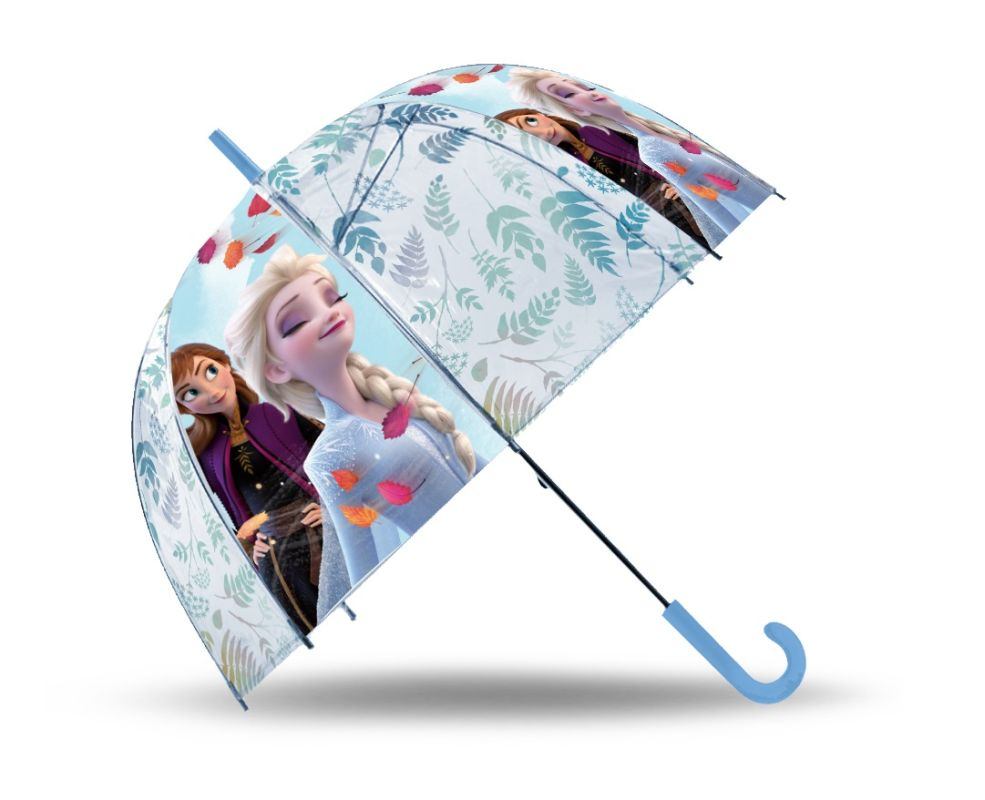 EUROSWAN Vystřelovací průhledný deštník Ledové Království  POE, 2 cm