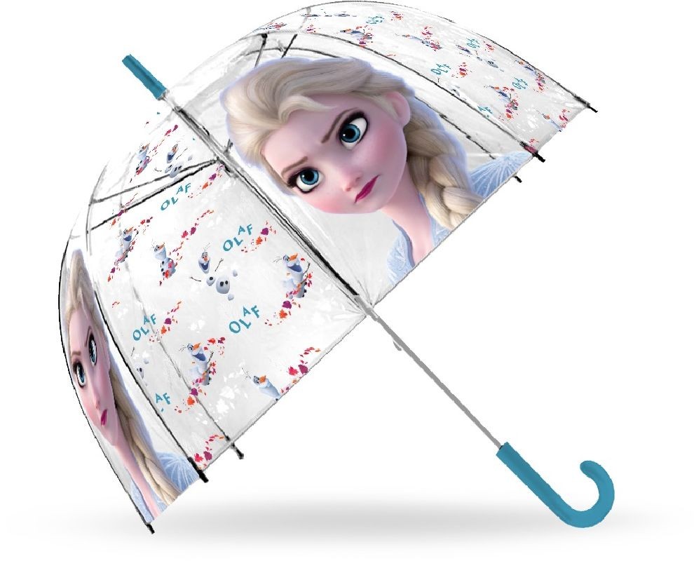 EUROSWAN Vystřelovací průhledný deštník Ledové Království 2 Elsa POE
