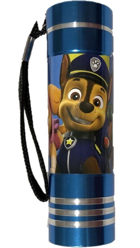 EUROSWAN Dětská hliníková LED baterka Paw Patrol tyrkysová Hliník, Plast,  9x2,5 cm