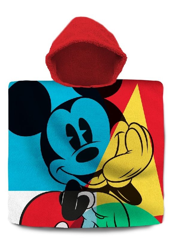 EUROSWAN Pončo Mickey color  Bavlna - Froté, 60/120 cm