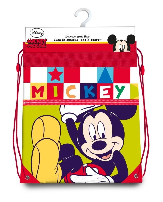 EUROSWAN Taška na tělocvik a přezůvky Mickey color  Polyester, 38/30 cm