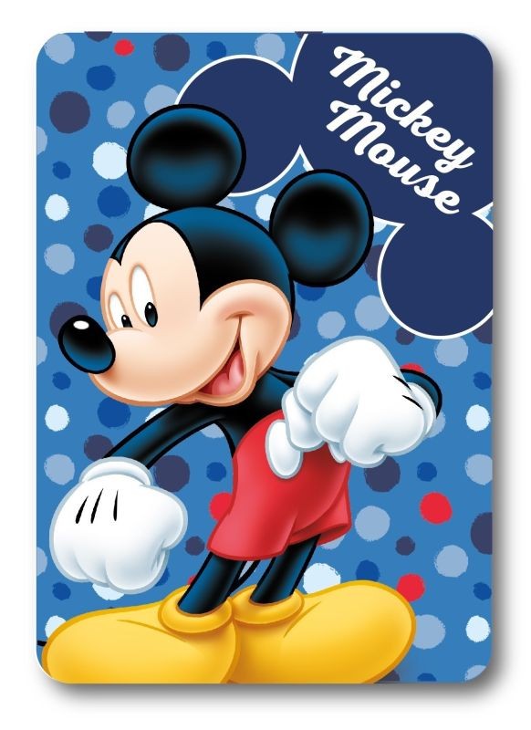 Fleece deka Mickey puntíky 100/140