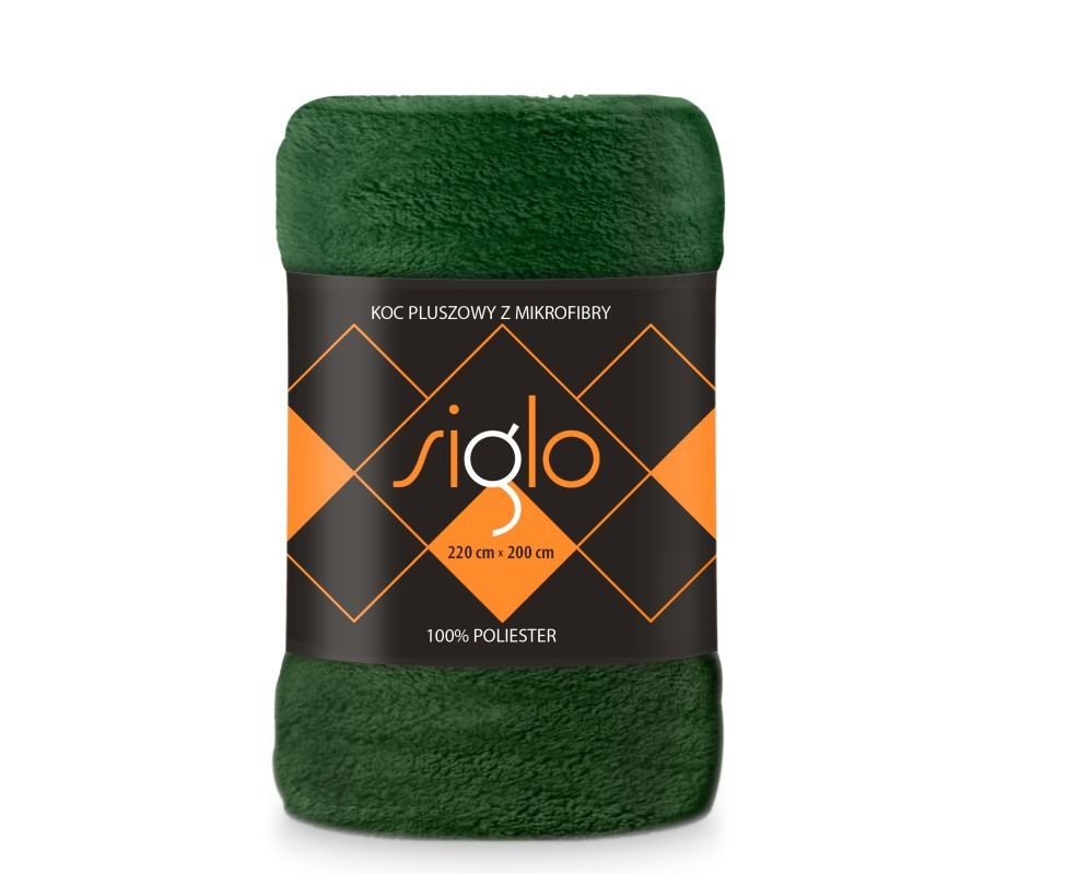 FARO Deka mikroplyš super soft lahvově zelená  Polyester, 220/200 cm