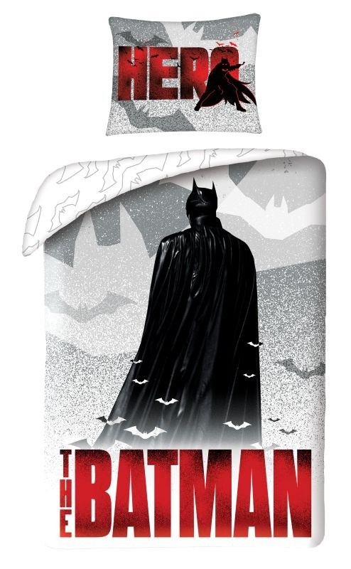 HALANTEX Povlečení Batman Hero  Bavlna, 140/200, 70/90 cm