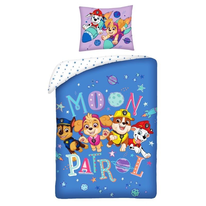 HALANTEX Povlečení Paw Patrol Moon  Bavlna, 140/200, 70/90 cm