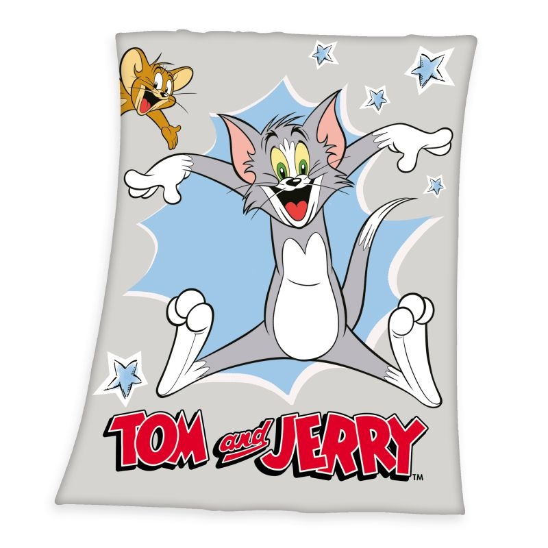HERDING Fleece deka Tom a Jerry  Polyester, 130/170 cm
