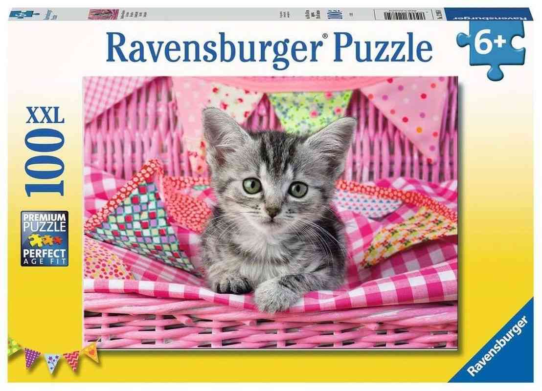 RAVENSBURGER Puzzle Roztomilé koťátko XXL  papír, 100 dílků