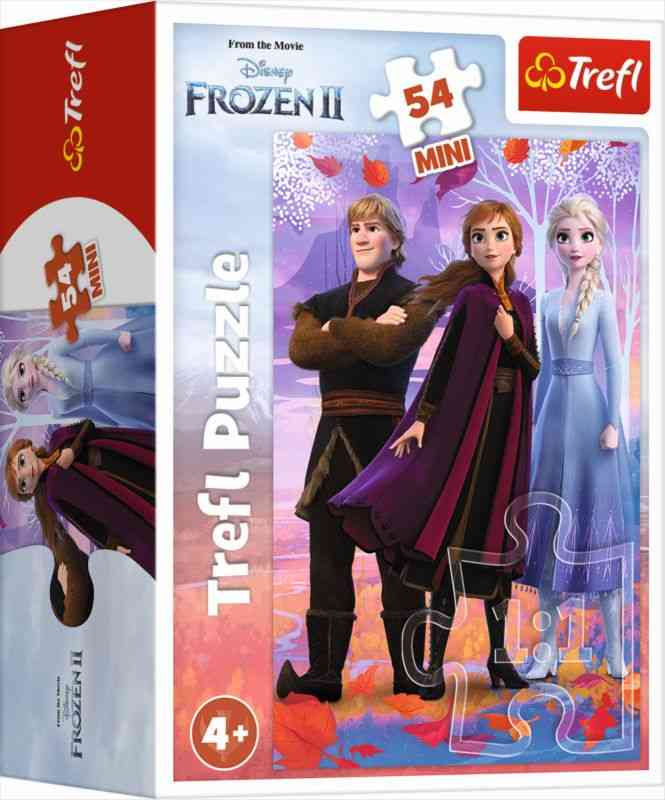 TREFL Puzzle Ledové Království  papír, 2 Elsa, Anna a Kristoff 54 dílků