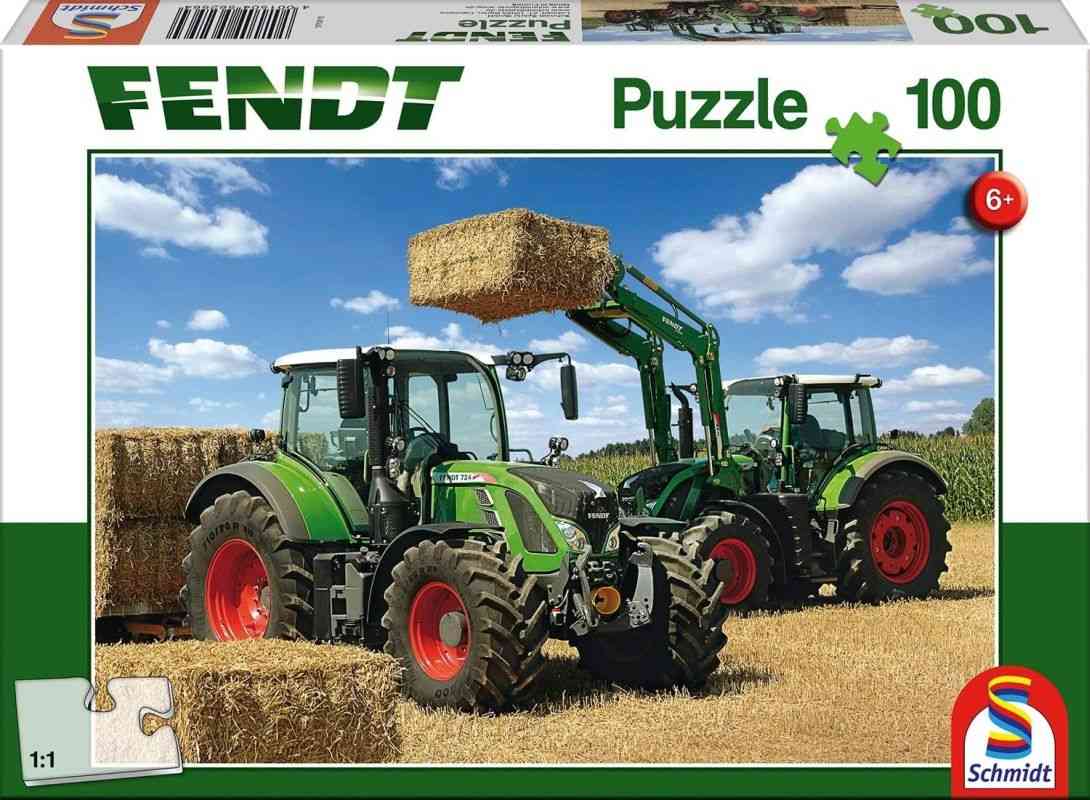 SCHMIDT Puzzle Traktory Fendt  papír, 724 Vario a Fendt 716 Vario 100 dílků