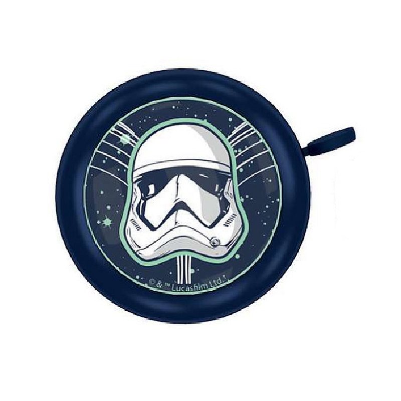 SEVEN Zvonek na kolo Star Wars Stormtrooper Kov, Plast, průměr 5 cm