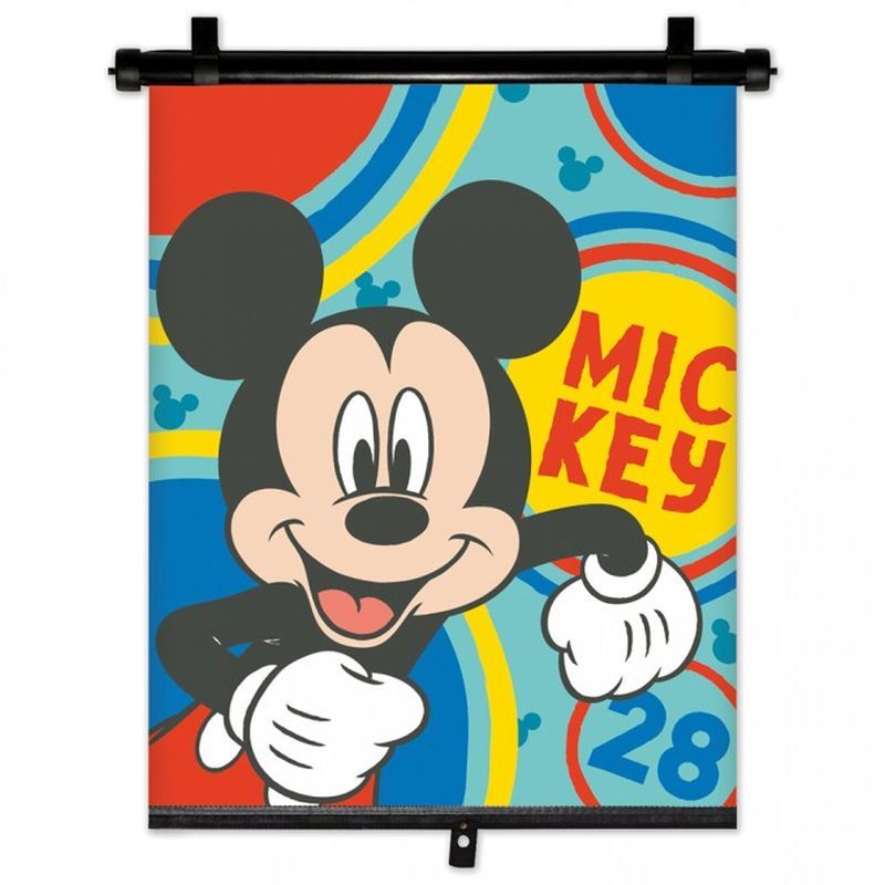 SEVEN Sluneční clona Roletka Mickey Happy  Plast, Polyester, 1 ks