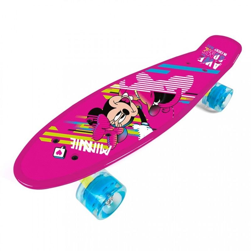 SEVEN Skateboard fishboard Minnie pink PP tvrzený polypropylen, 1x 55x14,5x9,5 cm