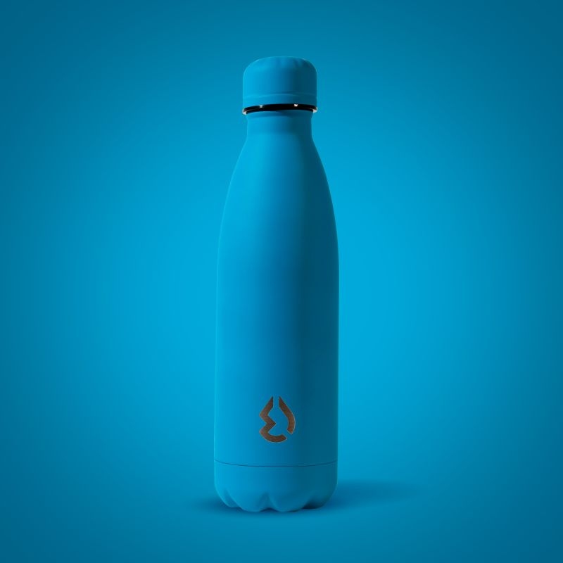 Water Revolution Nerezová Termo láhev na pití fluo modrá  Potravinářská nerezová ocel 18/8, 500 ml