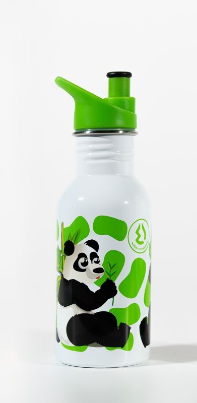 Water Revolution Dětská nerezová láhev na pití Panda  Potravinářská nerezová ocel 18/8, 500 ml