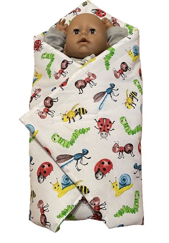 SDS Rychlozavinovačka pro panenky Zvířátka z louky Bavlna, výplň: Polyester, 1x 60x60 cm