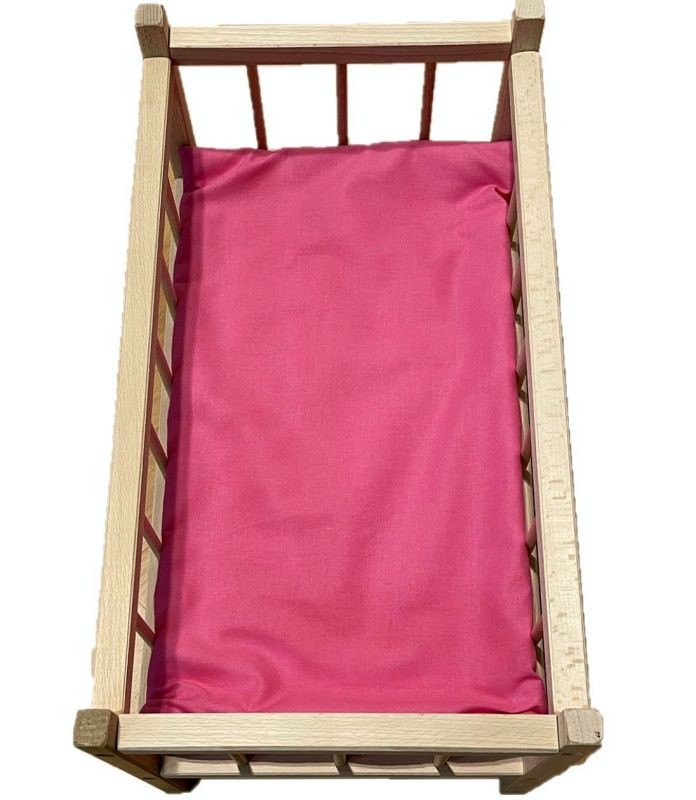 SDS Matrace do postýlky pro panenky Růžová  Bavlna, výplň: Polyester, 50/28 cm