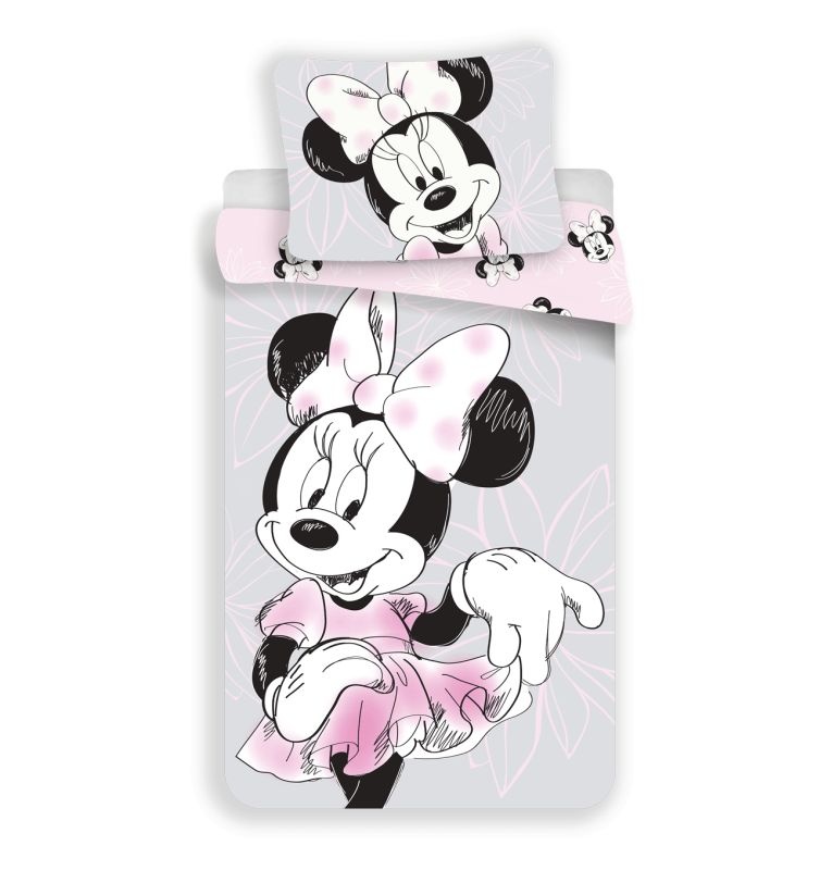 JERRY FABRICS Povlečení Minnie Beautiful 02 Bavlna, 140/200, 70/90 cm