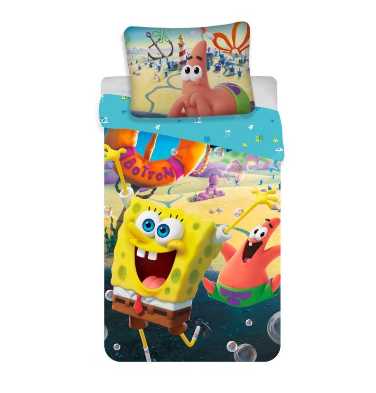 JERRY FABRICS Povlečení SpongeBob Movie  Bavlna, 140/200, 70/90 cm