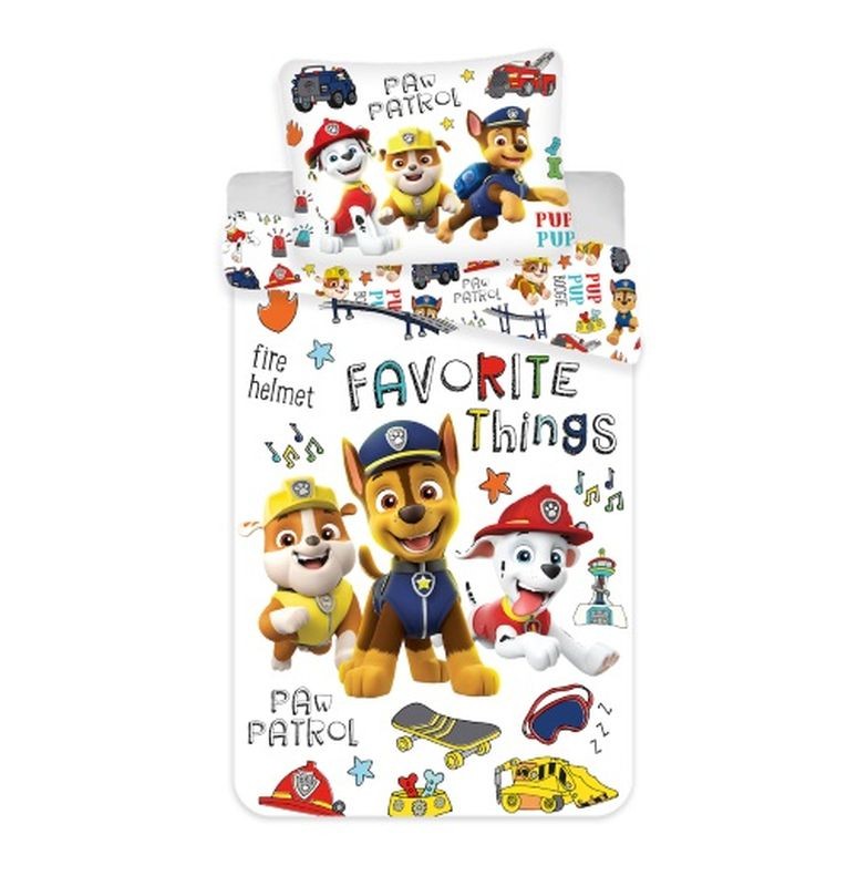 JERRY FABRICS Povlečení Paw Patrol PP1070 Bavlna, 140/200, 70/90 cm