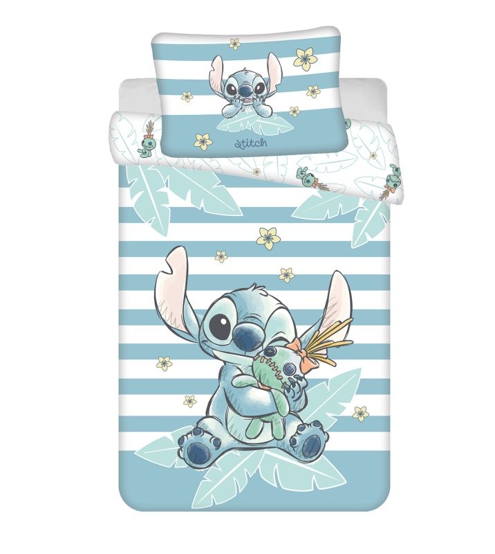 Povlečení do postýlky Lilo and Stitch Tropical Hugs baby 100/135, 40/60