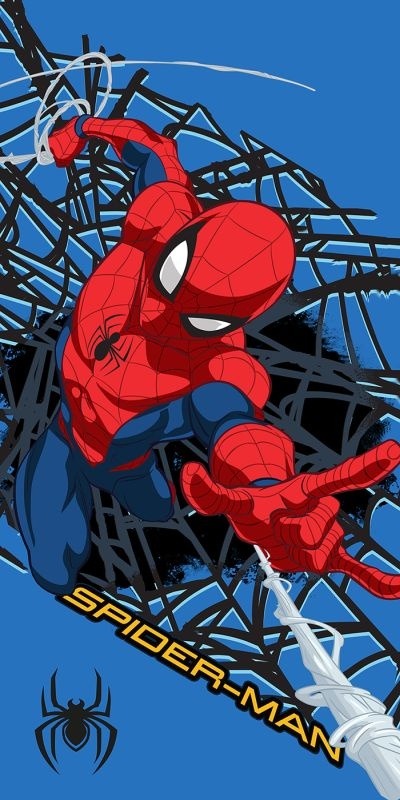 Osuška Micro Spiderman Web Shot 70/140