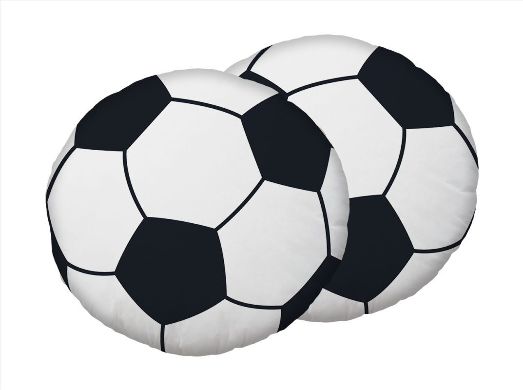 Tvarovaný mikroplyšový polštářek Fotbal 35 cm