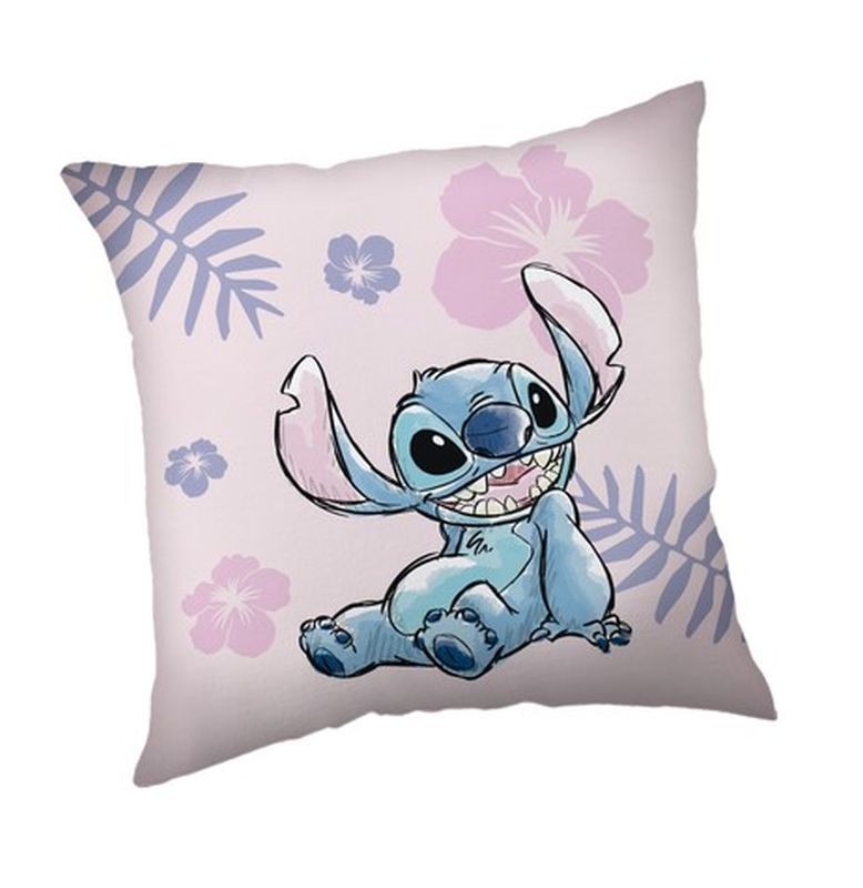 Mikroplyšový polštářek Lilo and Stitch Pink 35/35