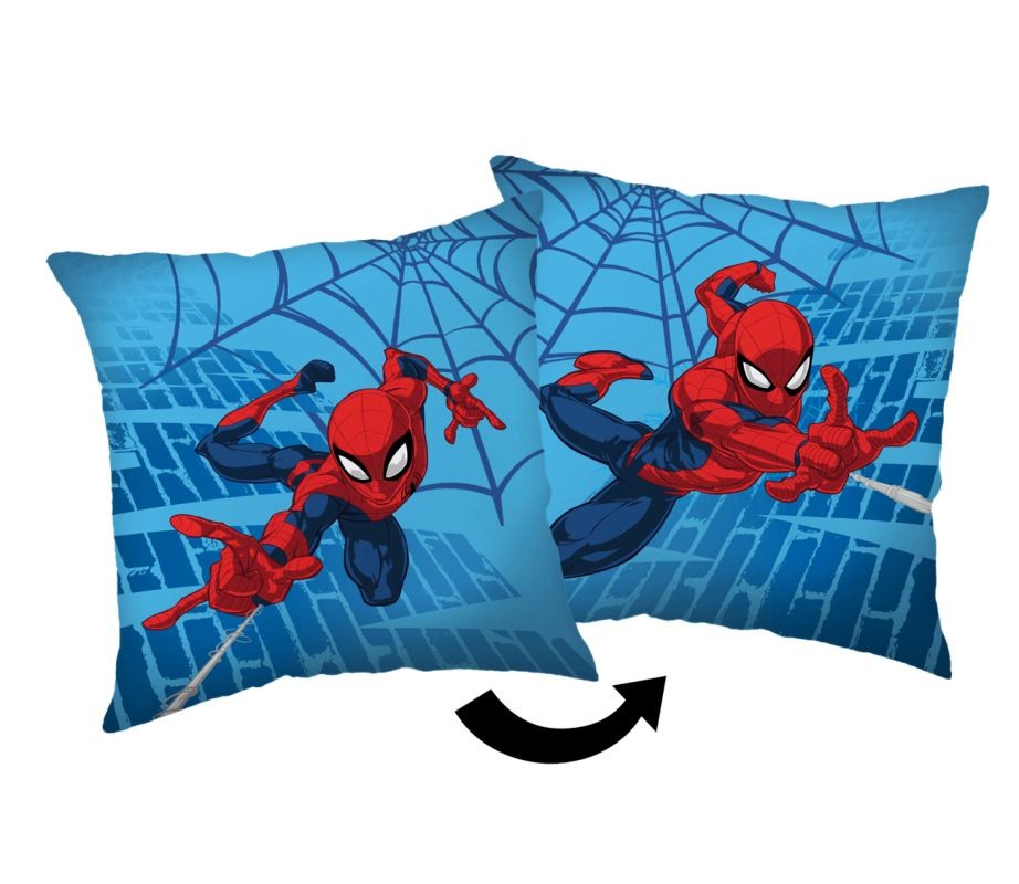 Mikroplyšový povlak na polštářek Spiderman Blue 05 40/40