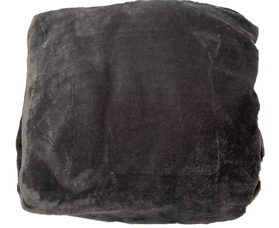 JERRY FABRICS Prostěradlo mikroplyš tmavě šedá  Polyester, 90/200 cm