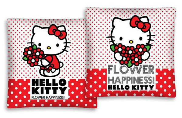 Povlak na polštářek Hello Kitty kytičky 40/40