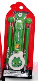 Sada psacích potřeb Angry Birds zelená