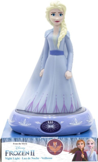Noční stolní LED lampička 3D figurka Ledové Království Elsa