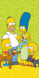 Osuška Simpsons Family green 02 70/140